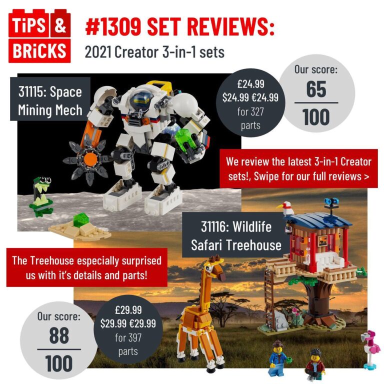 SET REVIEWS: 2021 Creator 3-in-1 sets