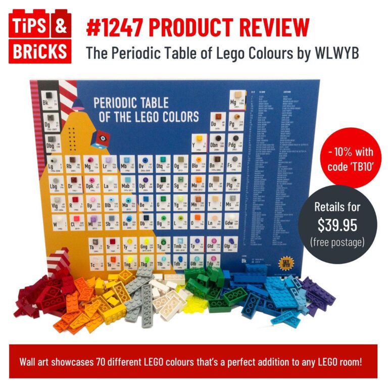 PRODUCT REVIEW: The Periodic Table of Lego Colours by WLWYB