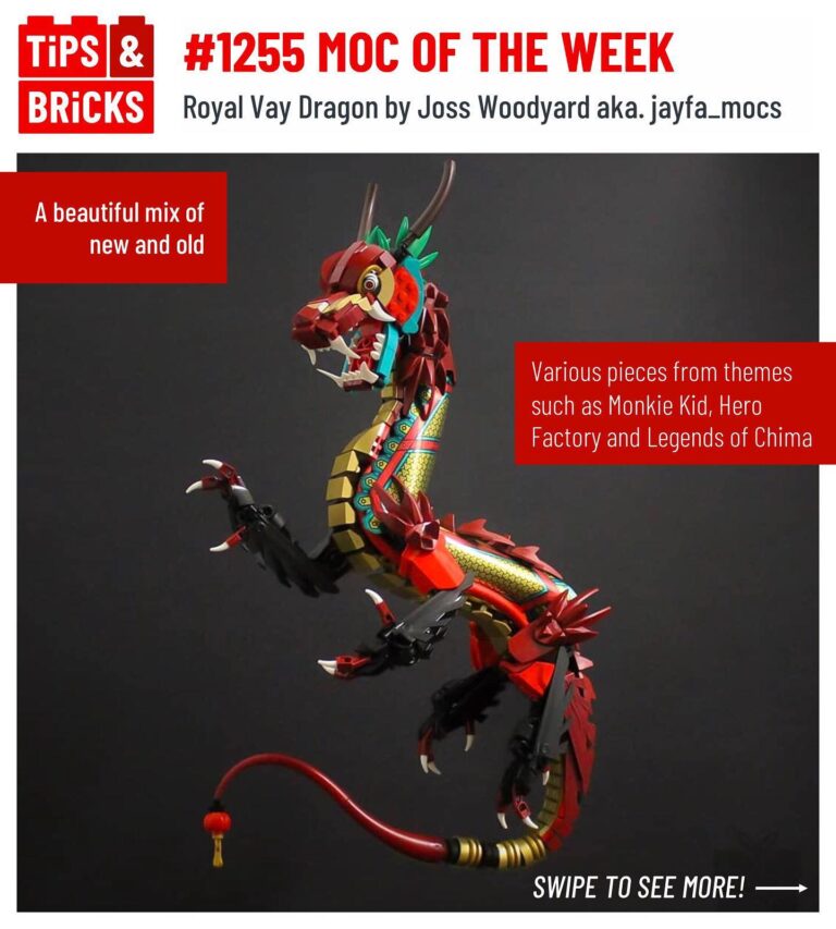MOC OF THE WEEK: Royal Vay Dragon by Joss Woodyard aka. @jayfa_mocs