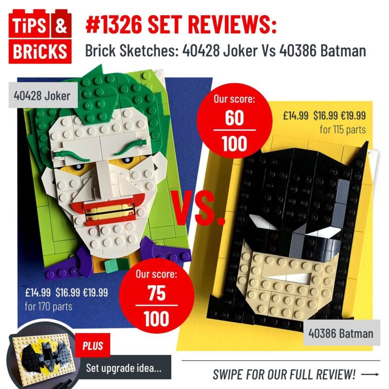 SET REVIEWS: Brick Sketches: 40428 Joker Vs 40386 Batman