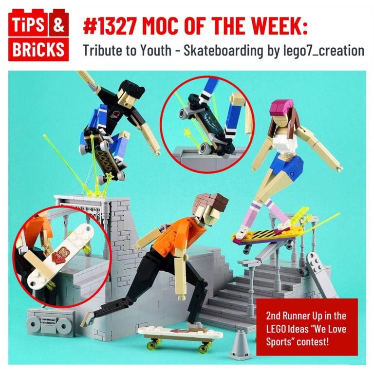 MOC of the Week: Tribute to Youth - Skateboarding by Lego 7 / Hsinwei Chi (@lego7_creation)