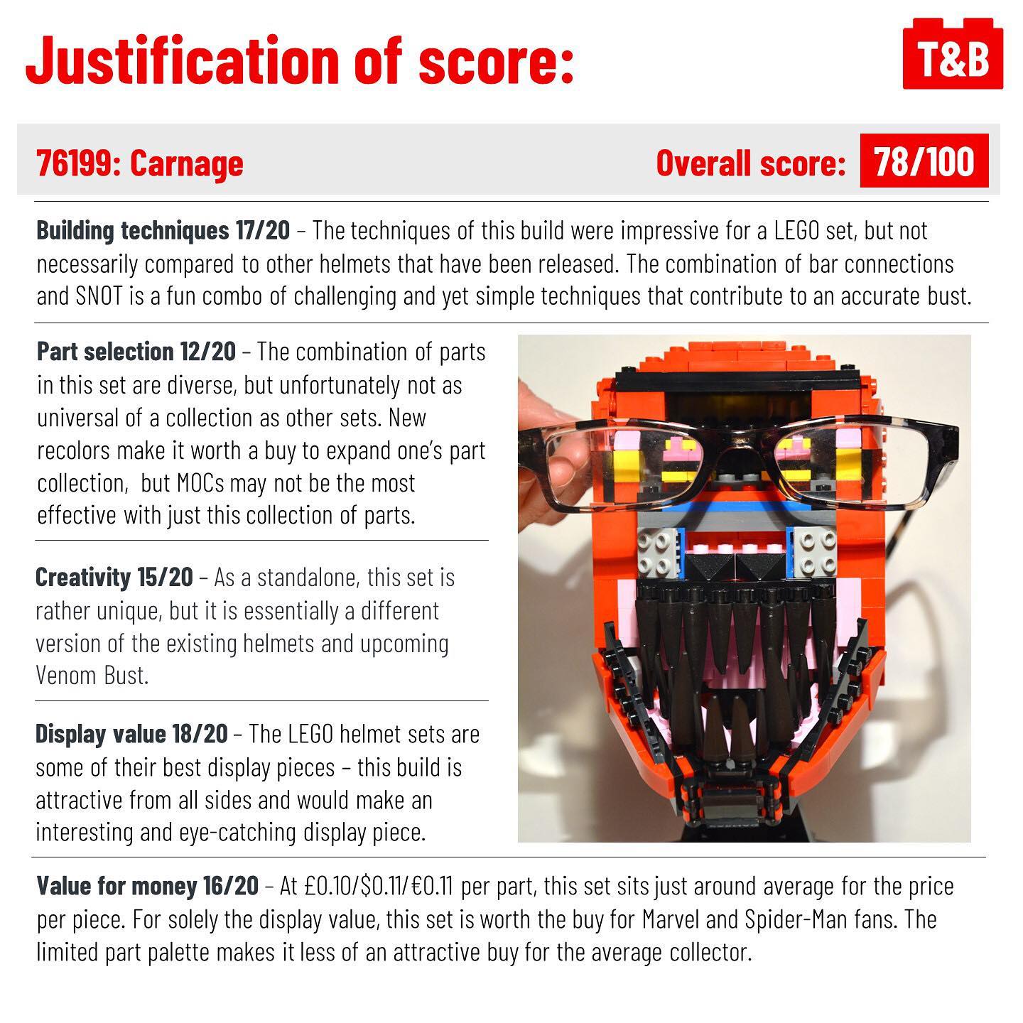 1335 SET REVIEW: 76199: Carnage - Tips&Bricks