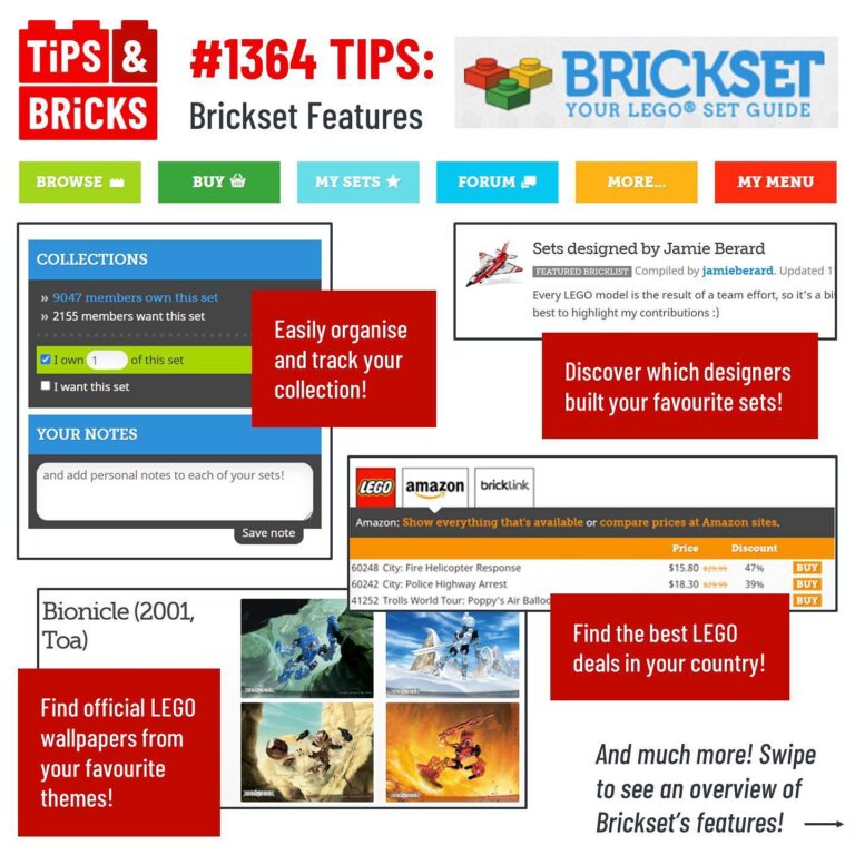 TIPS: Brickset Features