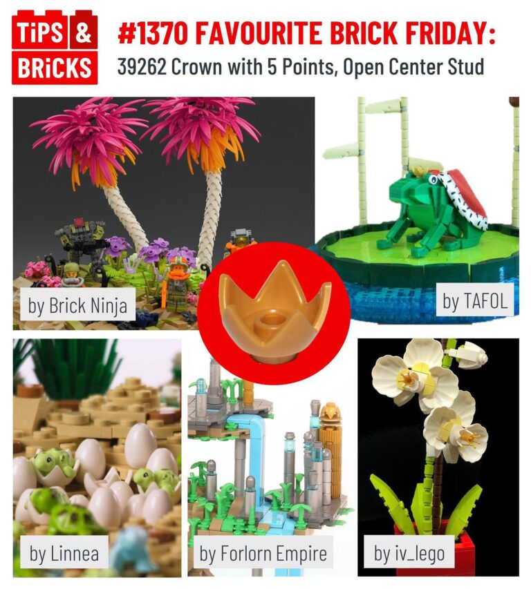 FAVOURITE BRICK FRIDAY: 39262 Crown with 5 Points, Open Center Stud