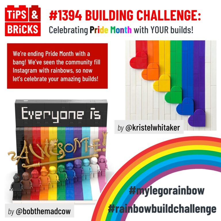 BUILDING CHALLENGE: Celebrate Pride Month with rainbow builds!