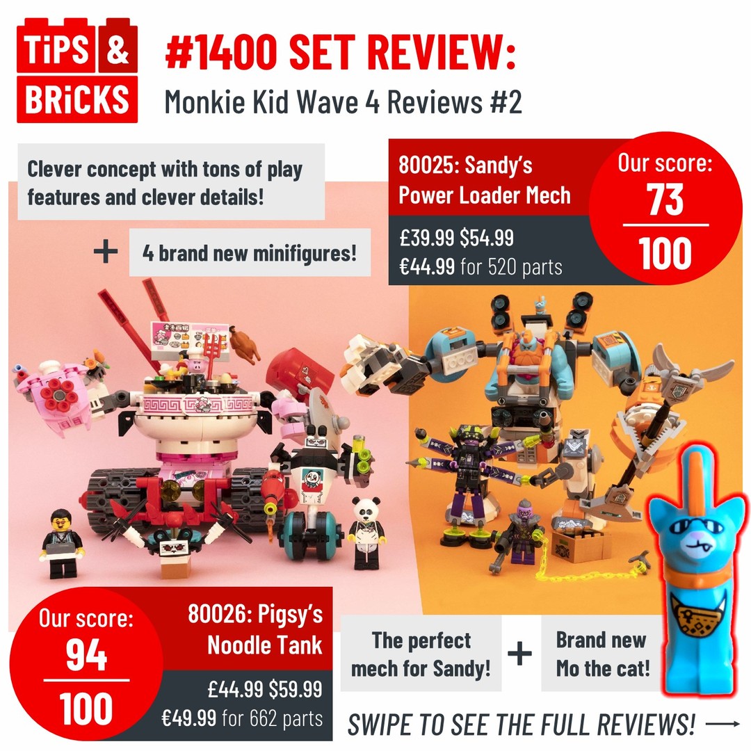1400 SET REVIEW - Monkie Kid Wave 4 Review #2 - Tips&Bricks
