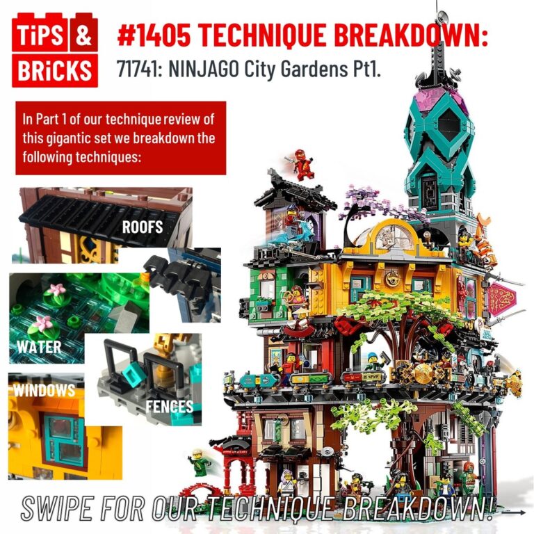 TECHNIQUE BREAKDOWN: 71741: NINJAGO City Gardens Pt1.