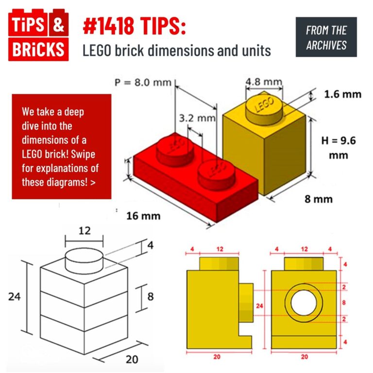 TIPS: LEGO brick dimensions and units
