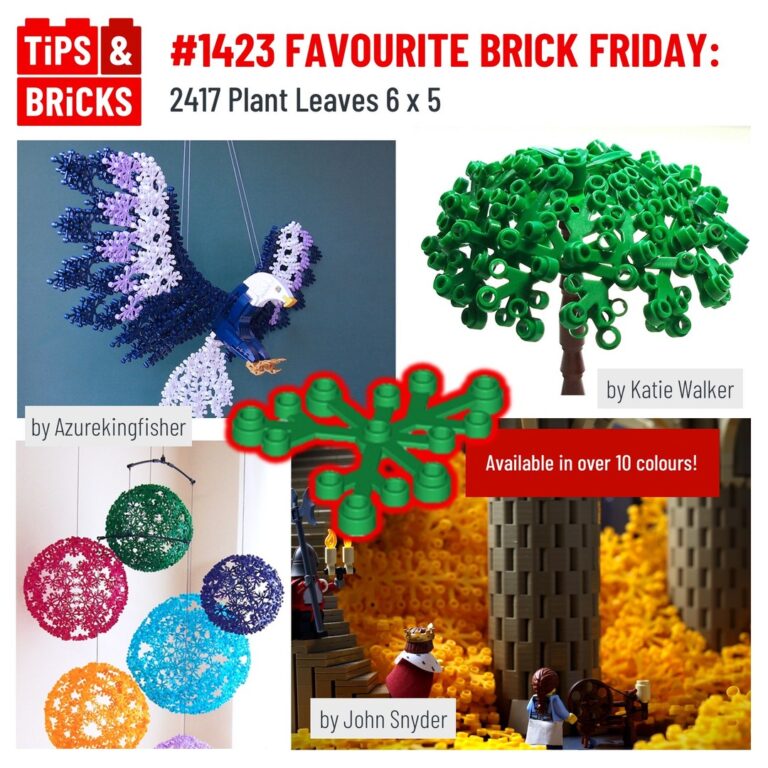 FAVOURITE BRICK FRIDAY: 2417 Plant Leaves 6 x 5
