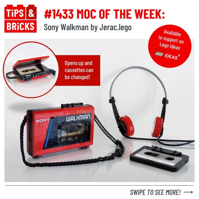 MOC of the Week: Sony Walkman by @jerac.lego