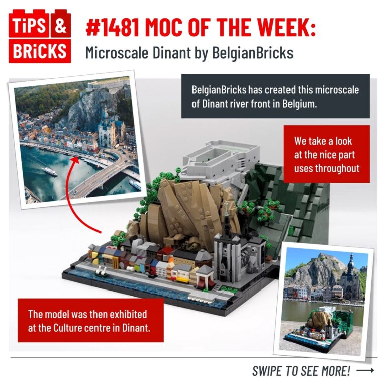 MOC of the Week: Microscale Dinant by @belgianbricks
