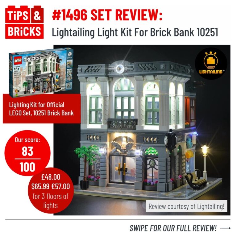 SET REVIEW: @lightailing Light Kit For Brick Bank 10251