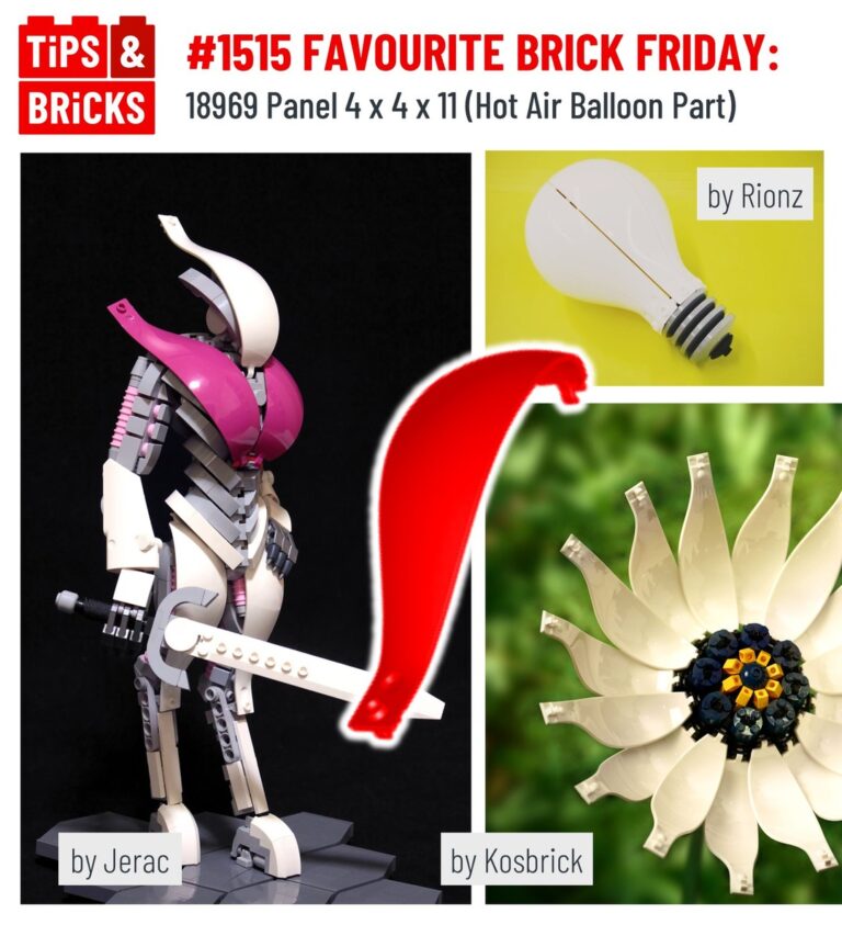 FAVOURITE BRICK FRIDAY: 18969 Panel 4 x 4 x 11 (Hot Air Balloon Part)