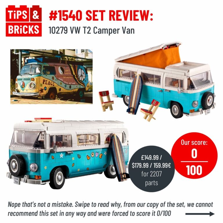 SET REVIEW: 10279 VW T2 Camper Van