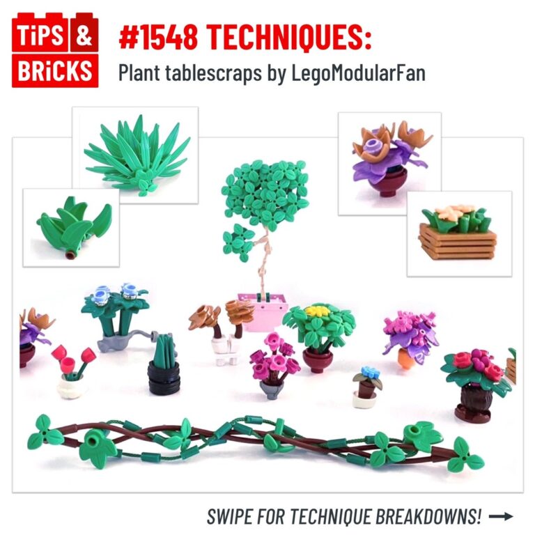 TECHNIQUES: Plant tablescraps by @legomodularfan