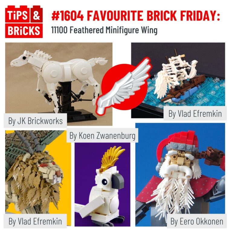 FAVOURITE BRICK FRIDAY: 11100 Feathered Minifigure Wing