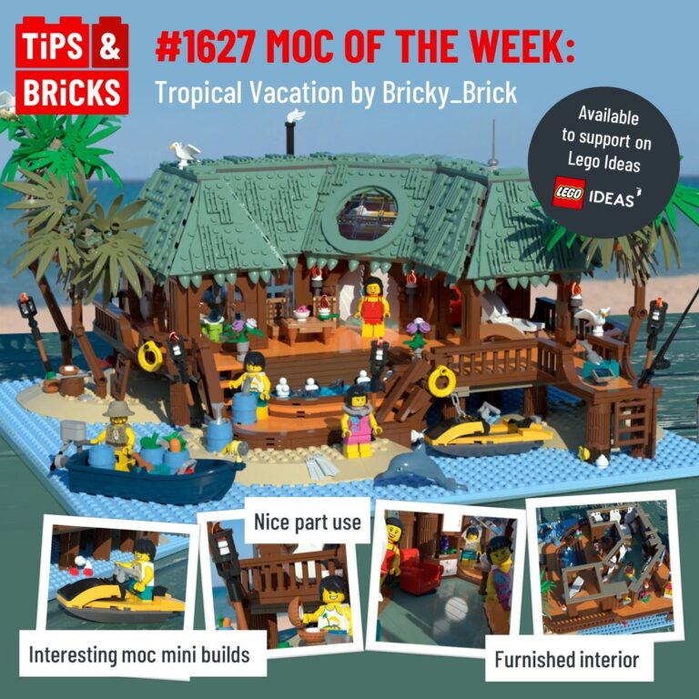 MOC of the Week: Tropical Vacation by @brickybrick82