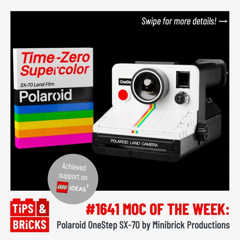 MOC of the Week: Polaroid OneStep SX-70 by @minibrickminifigs