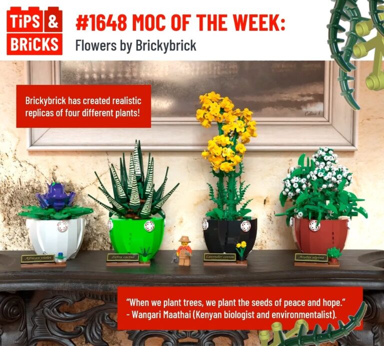 #1648: MOC OF THE WEEK: Flowers by Brickybrick