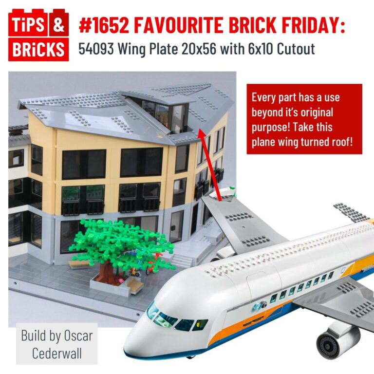 FAVOURITE BRICK FRIDAY: 54093 Wing Plate 20x56 with 6x10 Cutout