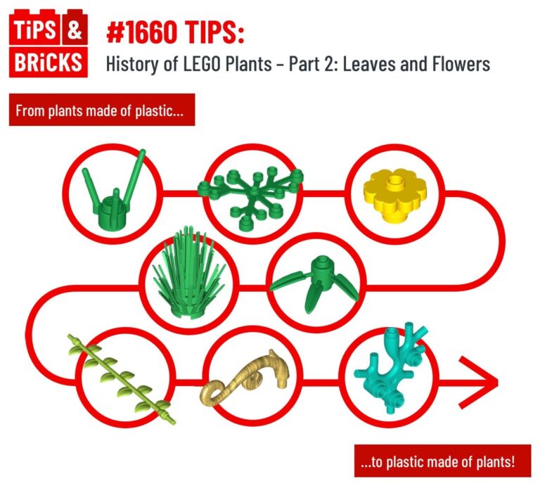 TIPS: History of LEGO Plants – Part 2: Leaves and Flowers