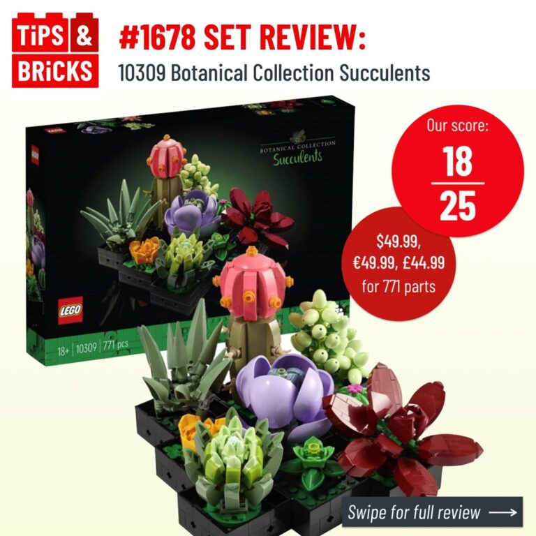 SET REVIEW: 10309 Botanical Collection Succulents