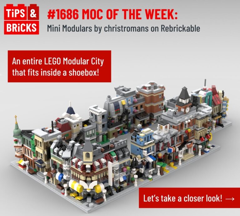 MOC of the Week: Mini Modulars by christromans on Rebrickable