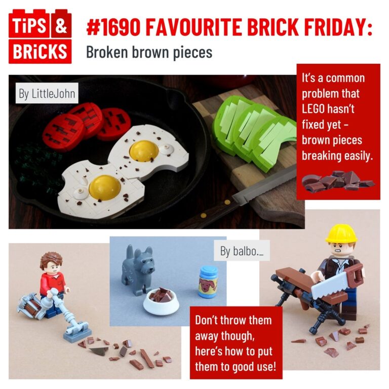 FAVOURITE BRICK FRIDAY: Broken brown pieces