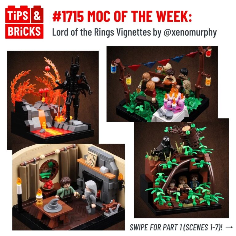MOC OF THE WEEK: Lord of the Rings Vignettes by @xenomurphy