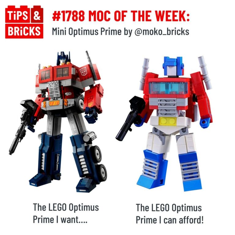 MOC OF THE WEEK: Mini Optimus Prime by @moko_bricks