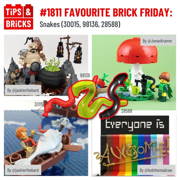 FAVOURITE BRICK FRIDAY: Snakes (30015, 98136, 28588)