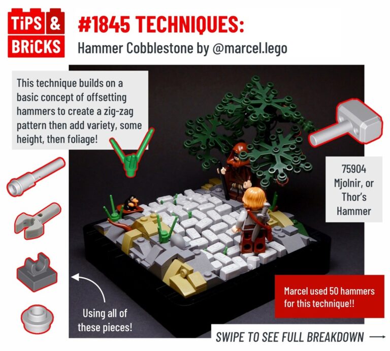 TECHNIQUES: Hammer Cobblestone by @marcel.lego