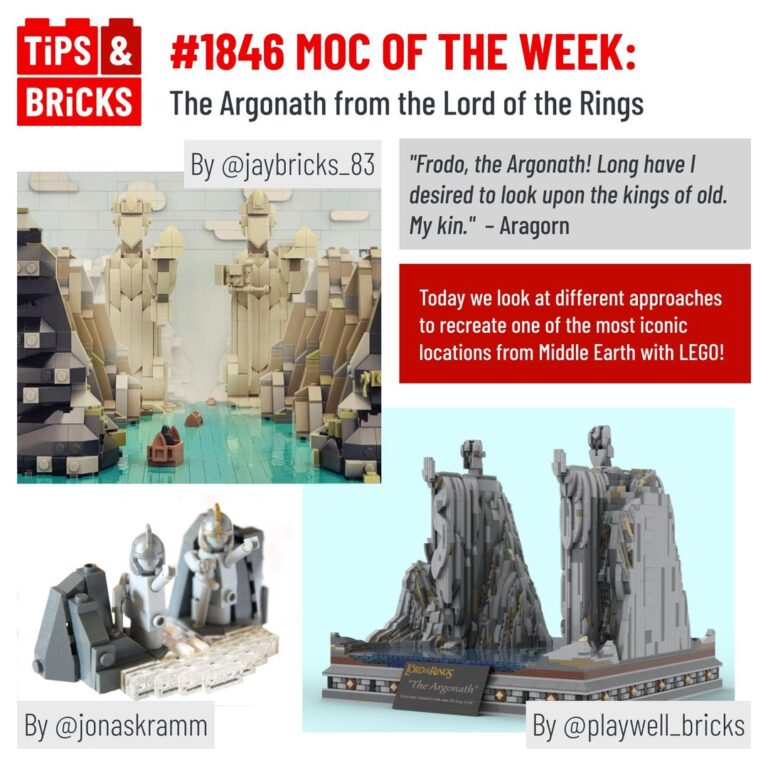 MOC OF THE WEEK: The Argonath from the Lord of the Rings