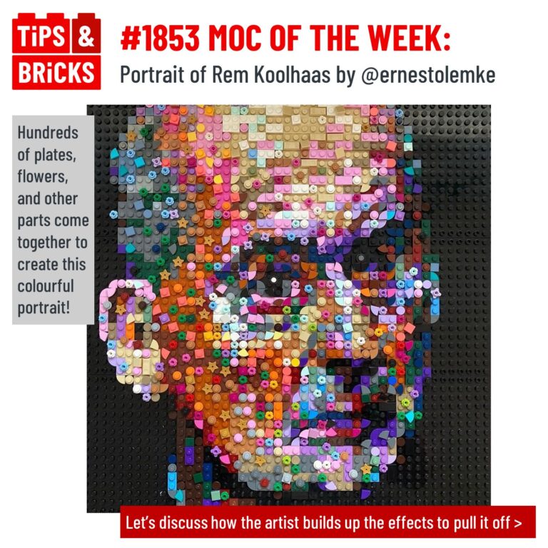 MOC OF THE WEEK: Portrait of Rem Koolhaas by @ernestolemke