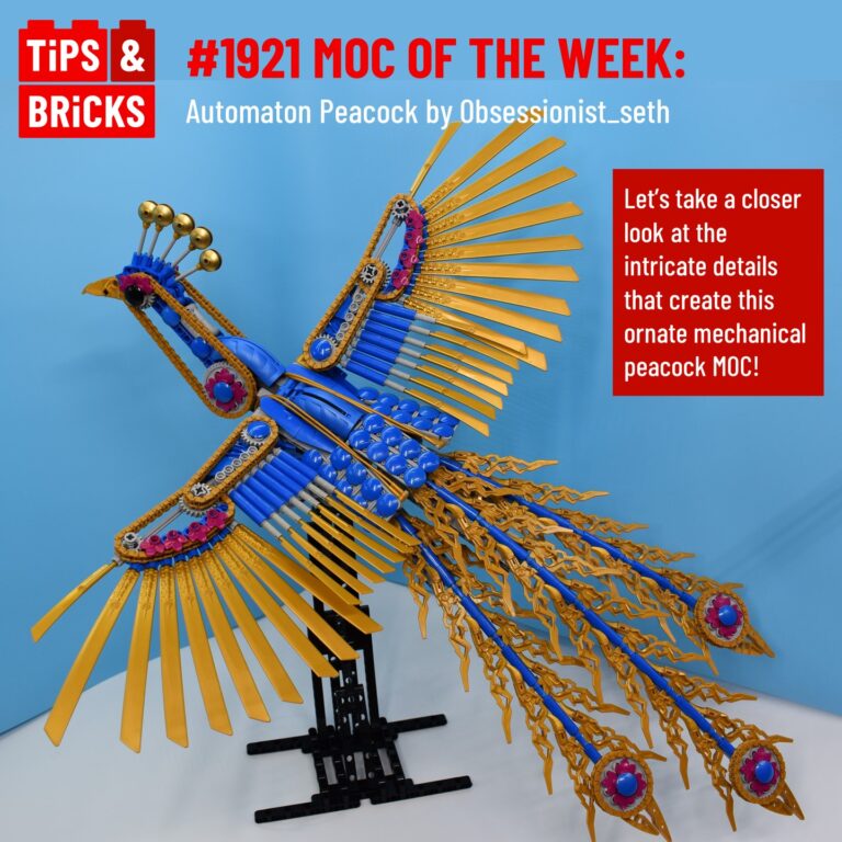 MOC OF THE WEEK: Automaton Peacock by @obsessionist_seth