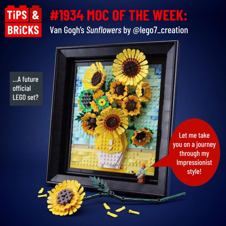 MOC OF THE WEEK: Van Gogh's Sunflowers by @lego7_creation