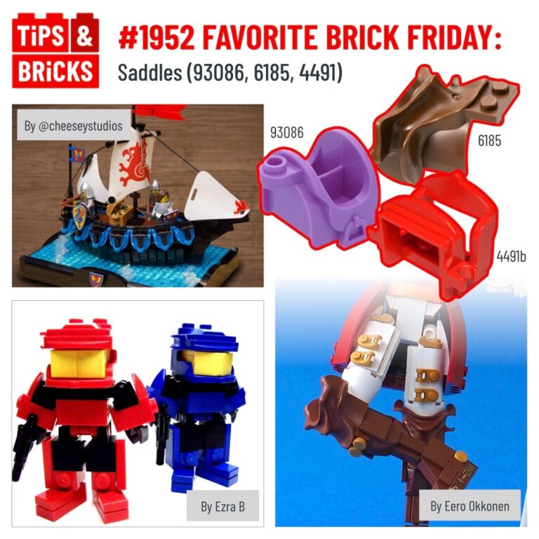 FAVORITE BRICK FRIDAY: Saddles (93086, 6185, 4491)