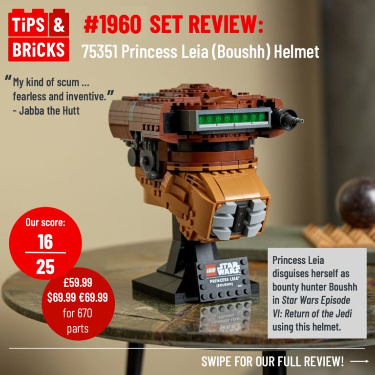 SET REVIEW: 75351 Princess Leia (Boushh) Helment