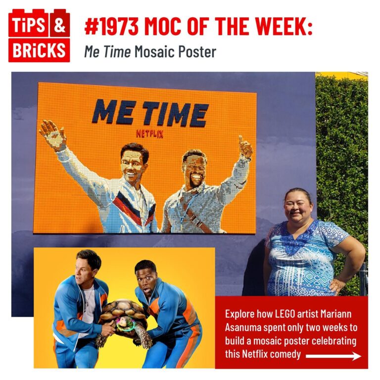 MOC OF THE WEEK: Me Time Mosaic Poster by @modelbuildingsecrets