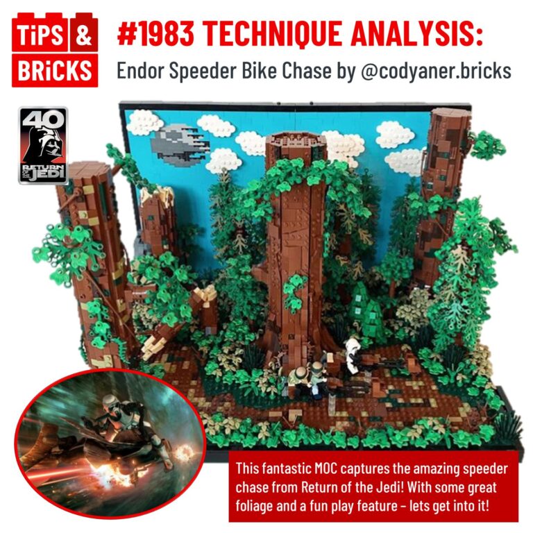TECHNIQUE ANALYSIS: Endor Speeder Bike Chase by @codyaner.bricks