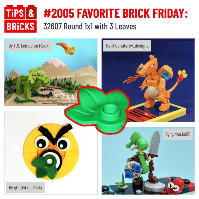 FAVORITE BRICK FRIDAY: 32607 Round 1x1 with 3 Leaves