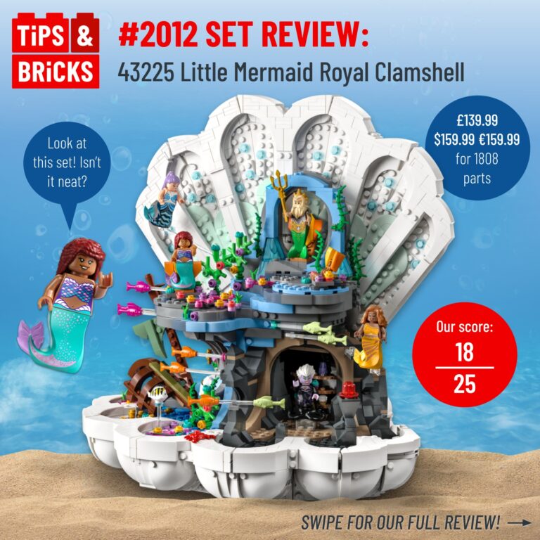SET REVIEW: 43225 Little Mermaid Royal Clamshell