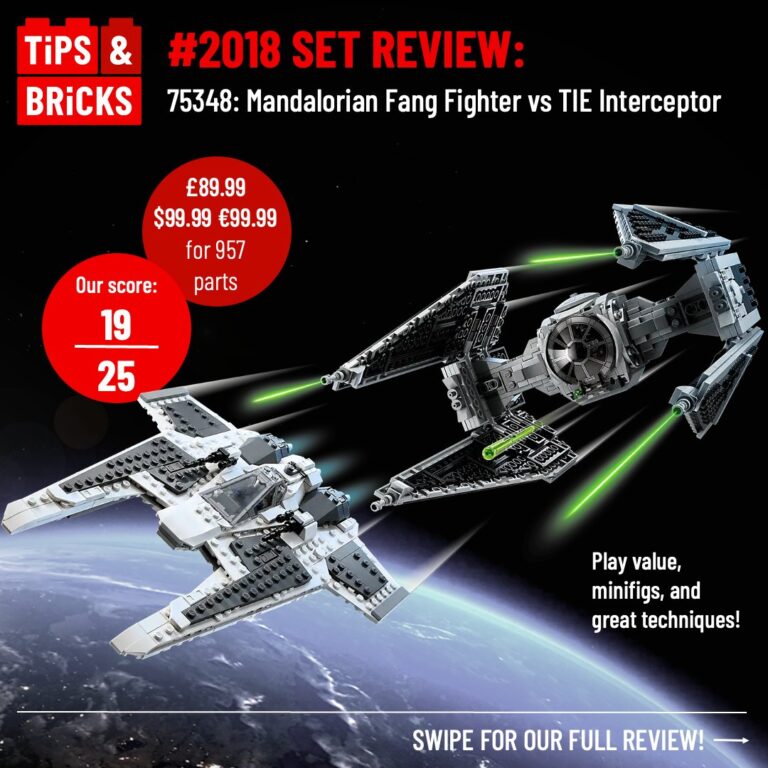 SET REVIEW: 75348 Mandalorian Fang Fighter vs TIE Interceptor