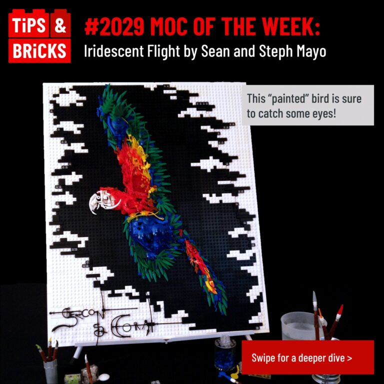 MOC OF THE WEEK: Iridescent Flight by Sean and Steph Mayo