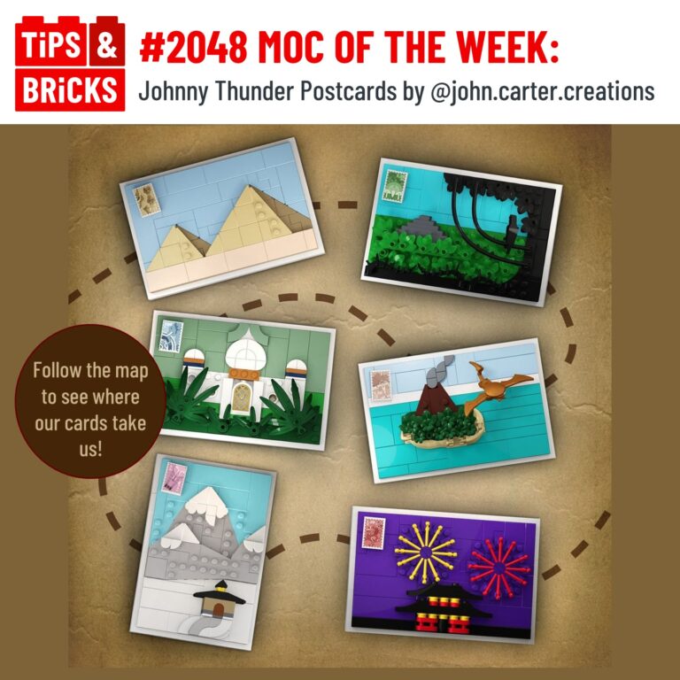 MOC OF THE WEEK: Johnny Thunder Postcards by @john.carter.creations