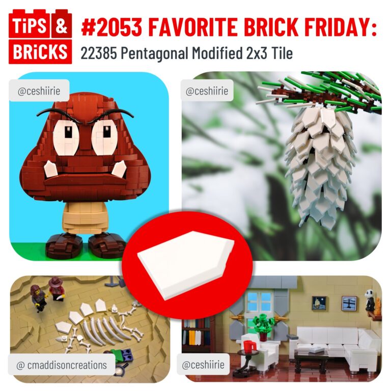 FAVORITE BRICK FRIDAY: 22385 Pentagonal Modified 2x3 Tile