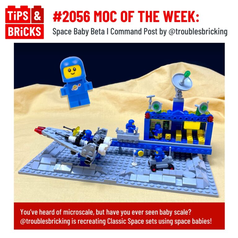 #2056: MOC OF THE WEEK: Space Baby Beta-I Command Post by @troublesbricking