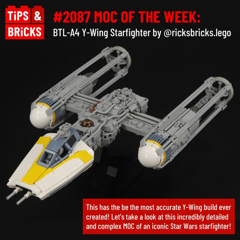 MOC OF THE WEEK: BTL-A4 Y-Wing Starfighter by @ricksbricks.lego