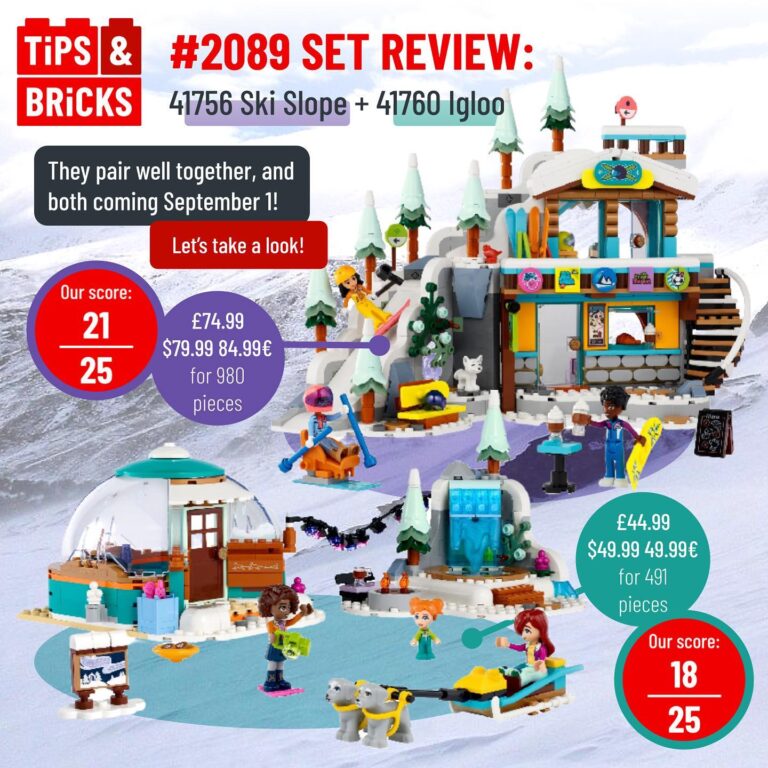 SET REVIEW: 41756 Holiday Ski Slope and Cafe + 41760 Igloo Holiday Adventure
