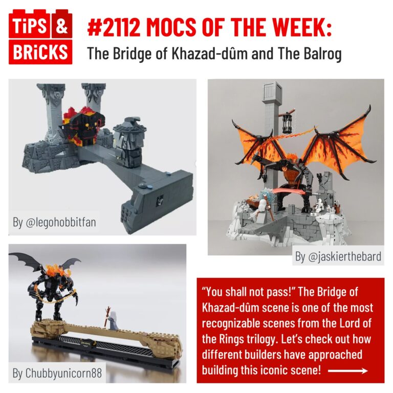 MOCS OF THE WEEK: The Bridge of Khazad-dûm and The Balrog by various builders